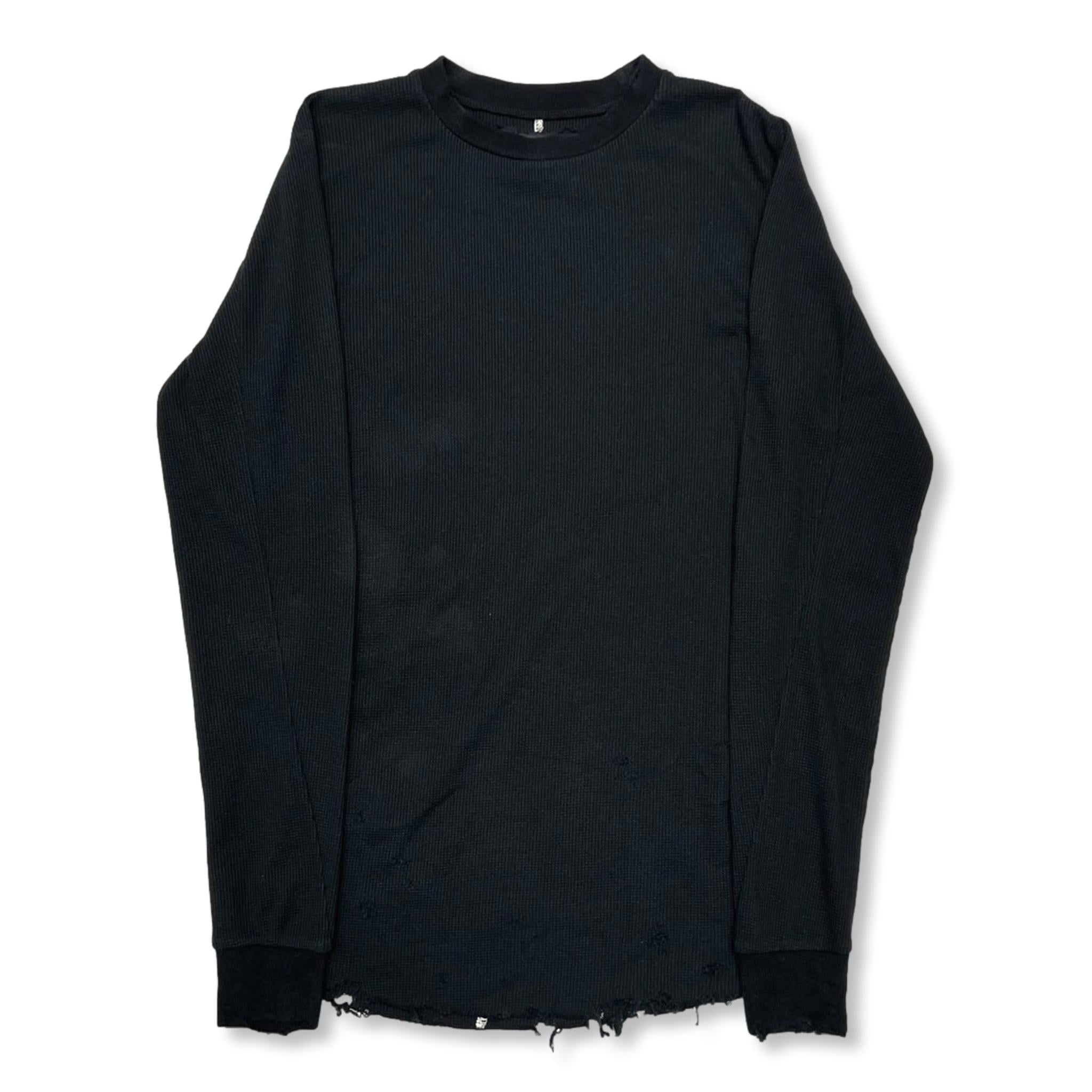 MIMUS - 【Combat Long Thermal With Damaged(CLASSIC WAFFLE KNIT