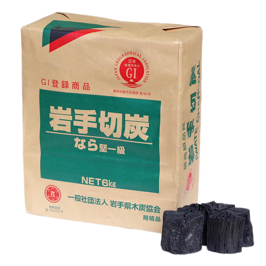 岩手 なら切炭 GI 6kg – 【炭・燃料の専門通販】+炭STYLE 増田屋