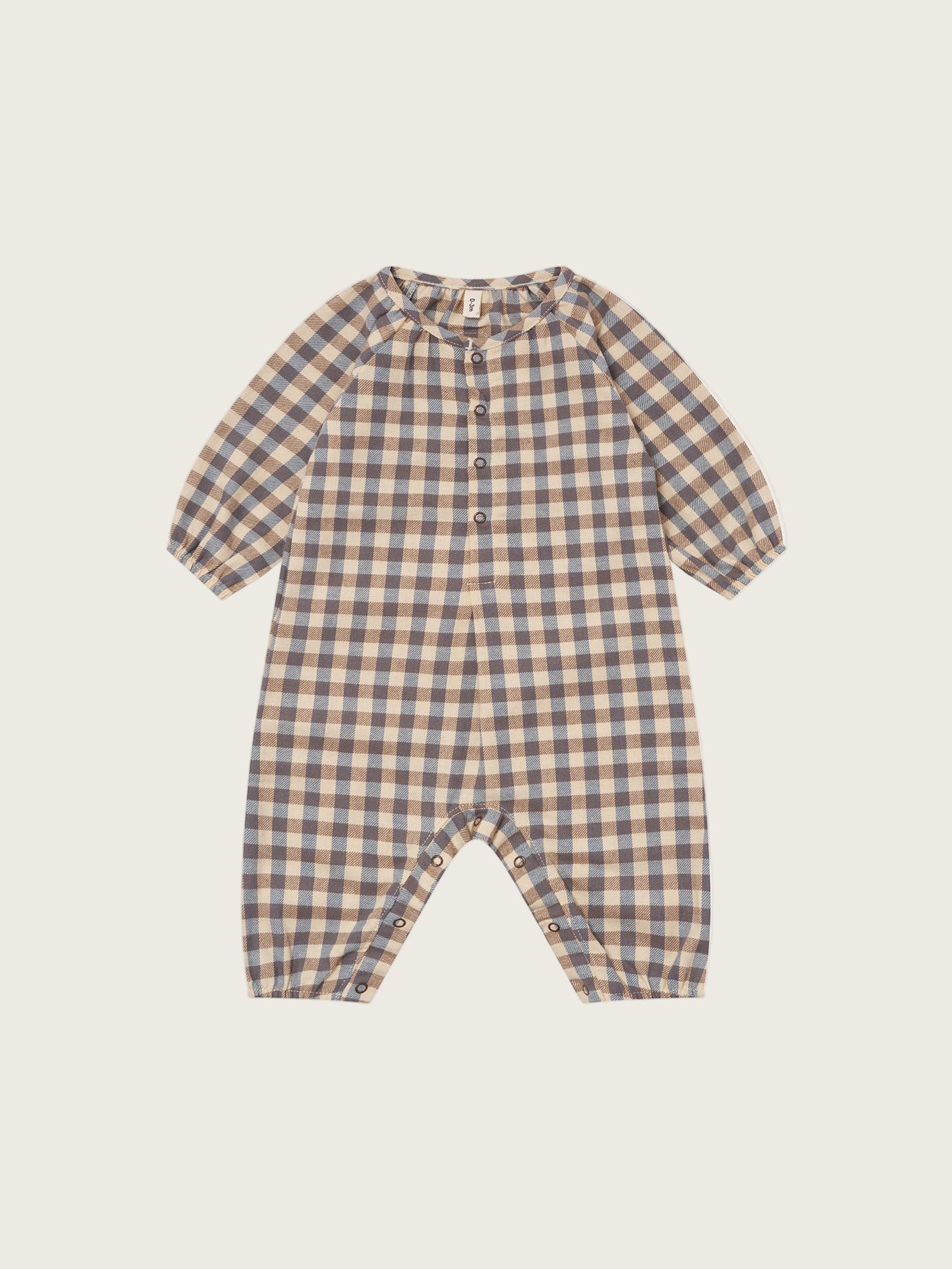 Shoreline Gingham Onesie | Organic Zoo