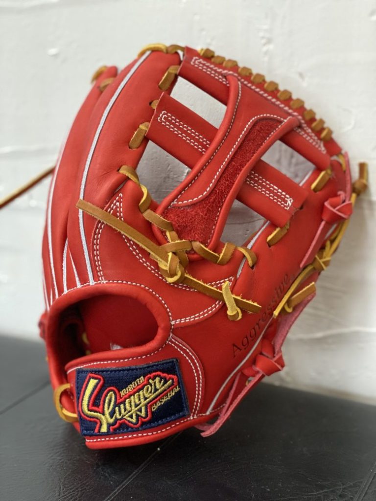 ラベル交換はコレ！】久保田スラッガー新色GRオレンジに合うグラブ