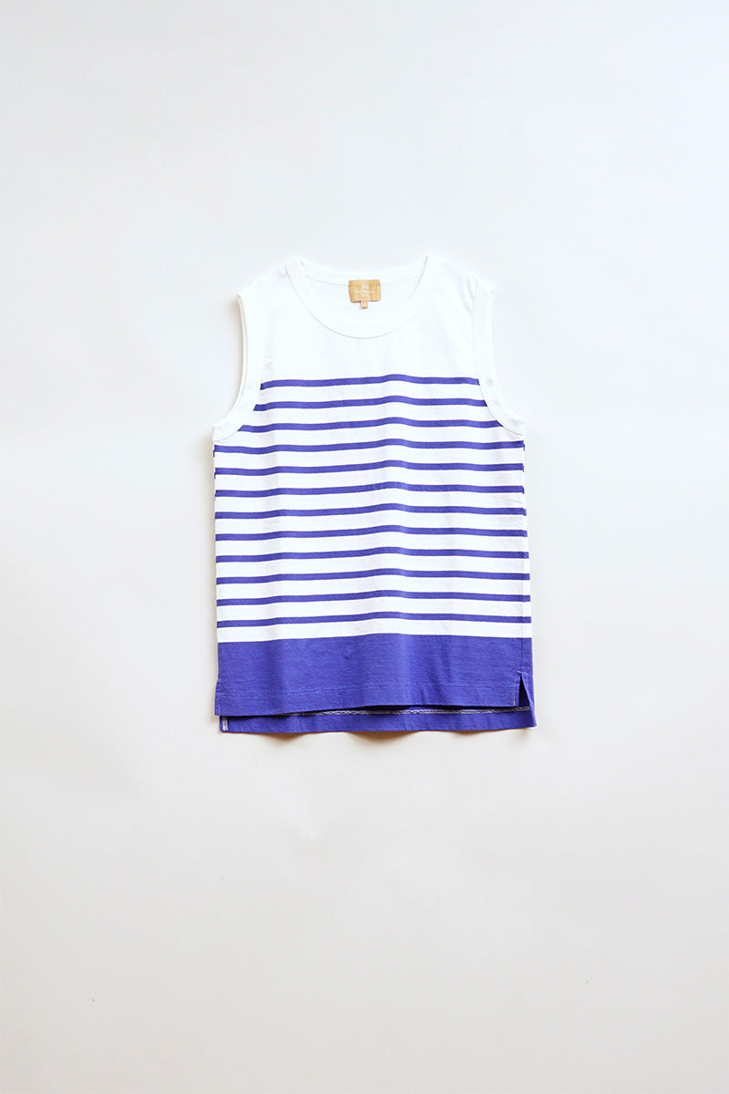 ナイジェル・ケーボン】WOMAN / 5.6ozタンクトップ ボーダー / 5.6oz