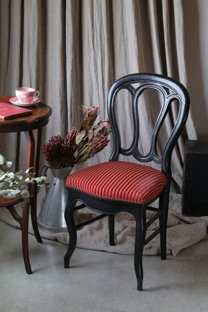 ラスト1脚！美しさの極み！黒のナポレオンチェア（椅子） フランス