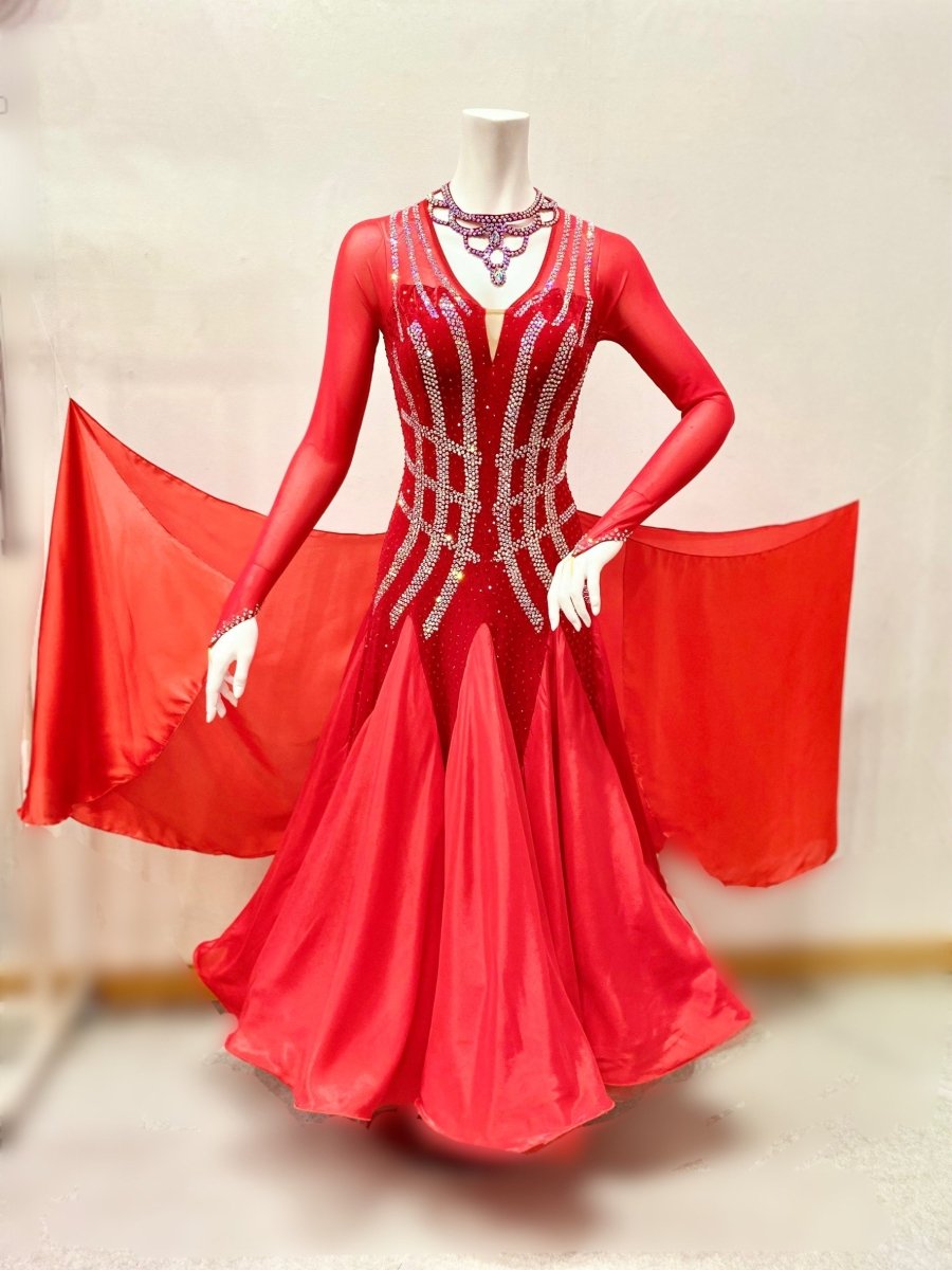 社交ダンス用ドレス【スタンダードドレス】リースナブルライン GMCS