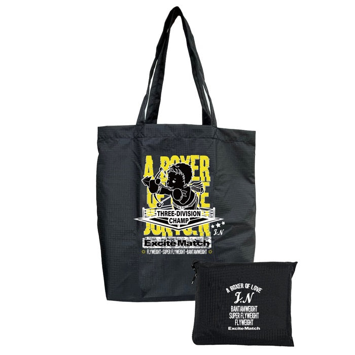 JUNTO NAKATANI × ExciteMatch】3階級制覇 エコバッグ ブラック
