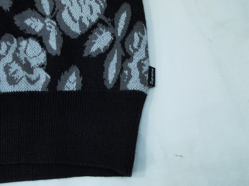 Supreme 'Rose Sweater'ローズ セーター コットン ニット 薔薇