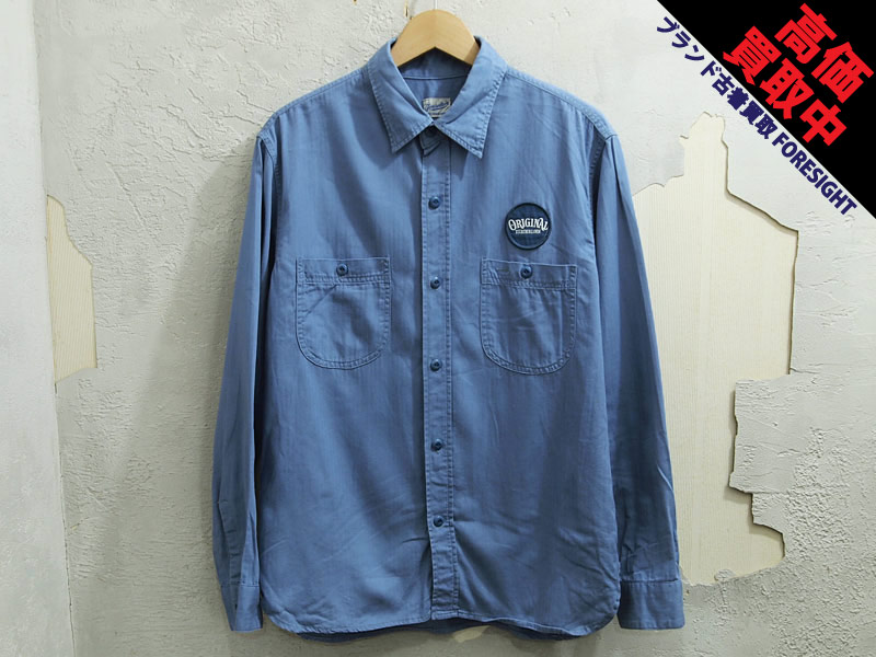 TENDERLOIN 'T-G.S SHT HB'ヘリンボーン ワークシャツ ワッペン ライト