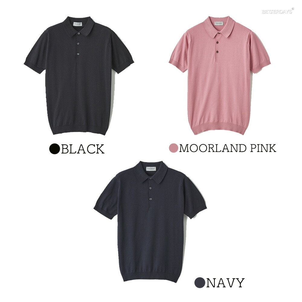 ニットポロシャツ ジョンスメドレー モダンフィット シーアイランド