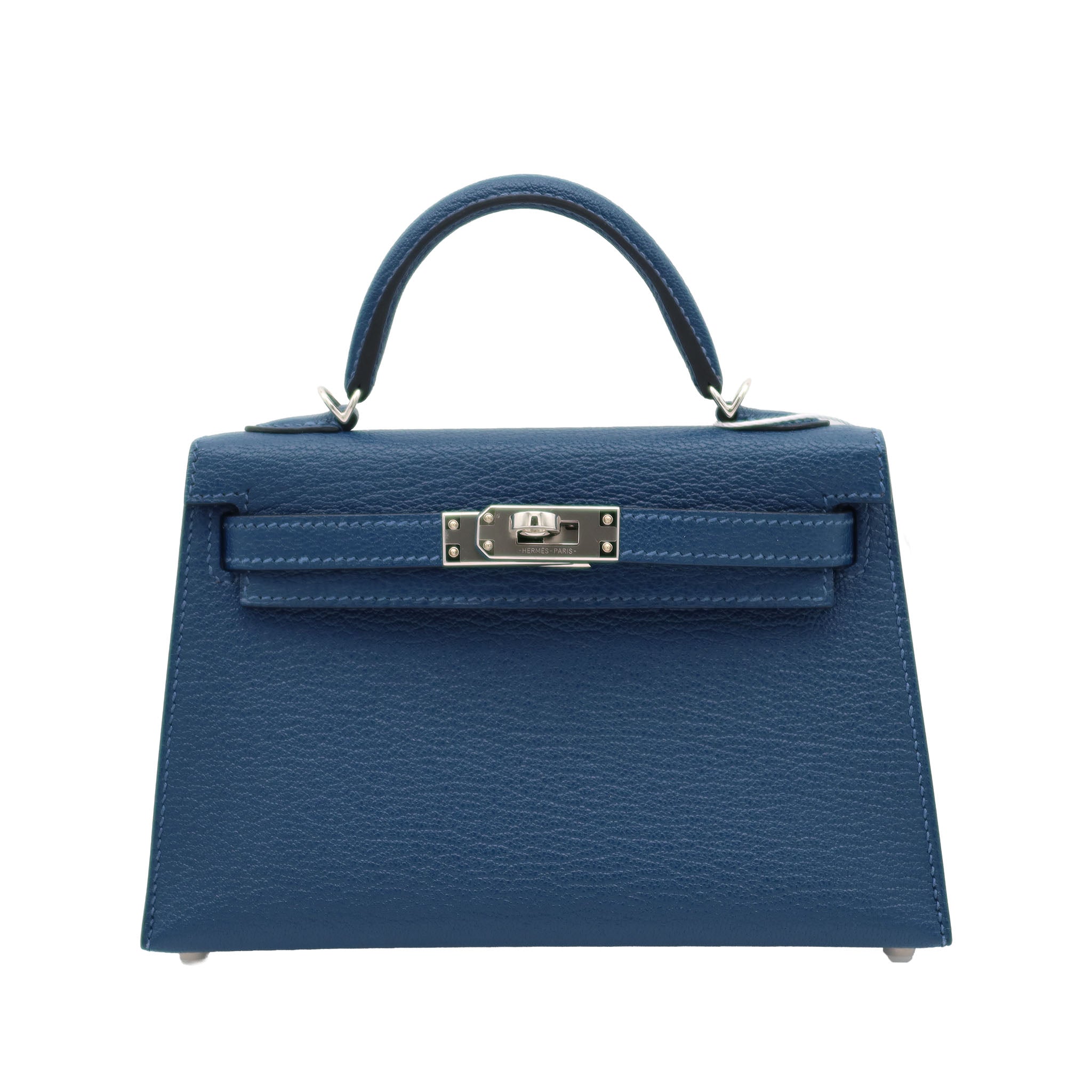 HERMES エルメス ミニケリー ドゥ ディプブルー オリガノ シェーブル