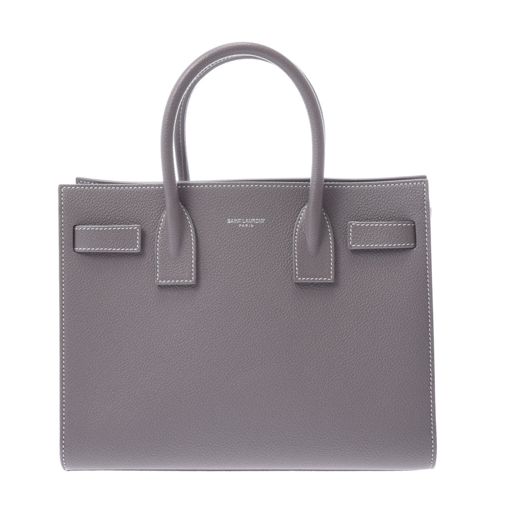 イヴサンローランサックドジュール ベイビー 2WAY グレー レディース