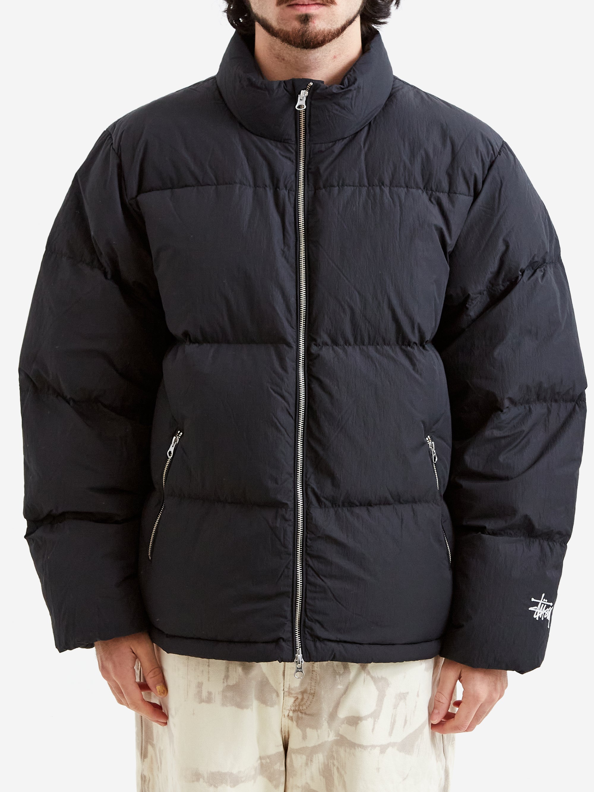 Stussy Nylon Down Puffer - Black – Goodhood