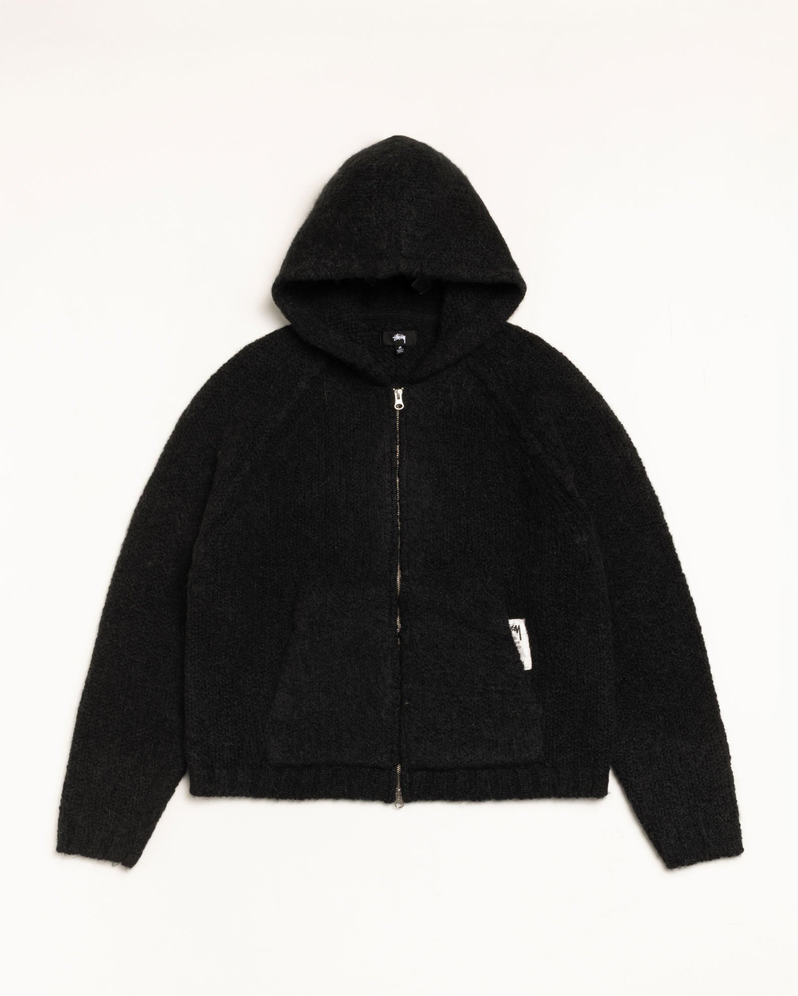 Chunky Knit Zip Hoodie – Black | Knits | Stüssy Japan