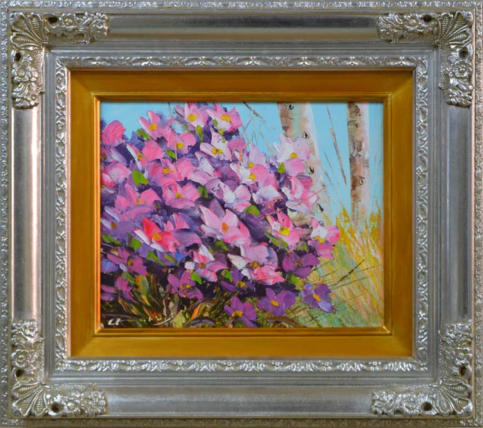 桜木稔「風景画」油絵・F3号 絵画買取・販売の小竹美術