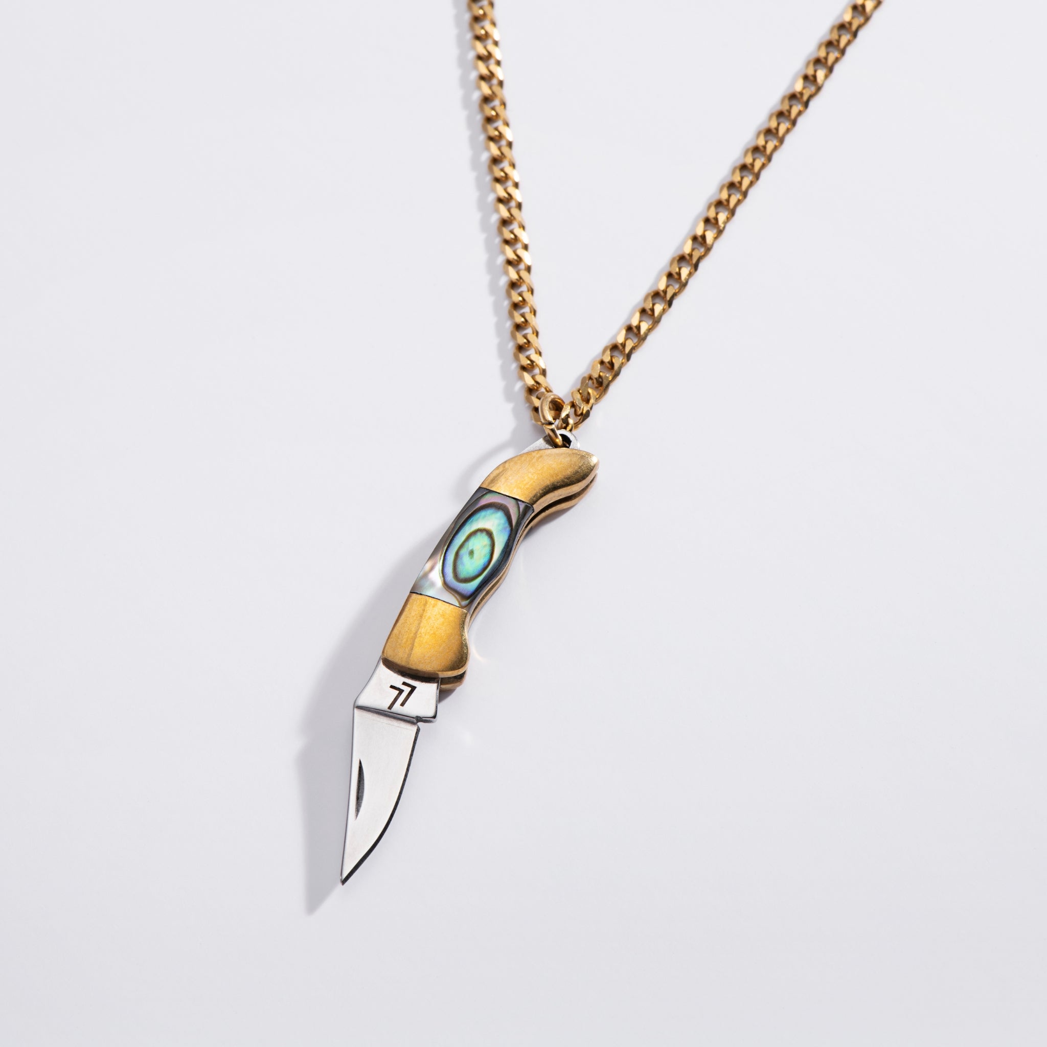 Judith Abalone Knife Necklace | Real Knife Necklace | Larissa Loden