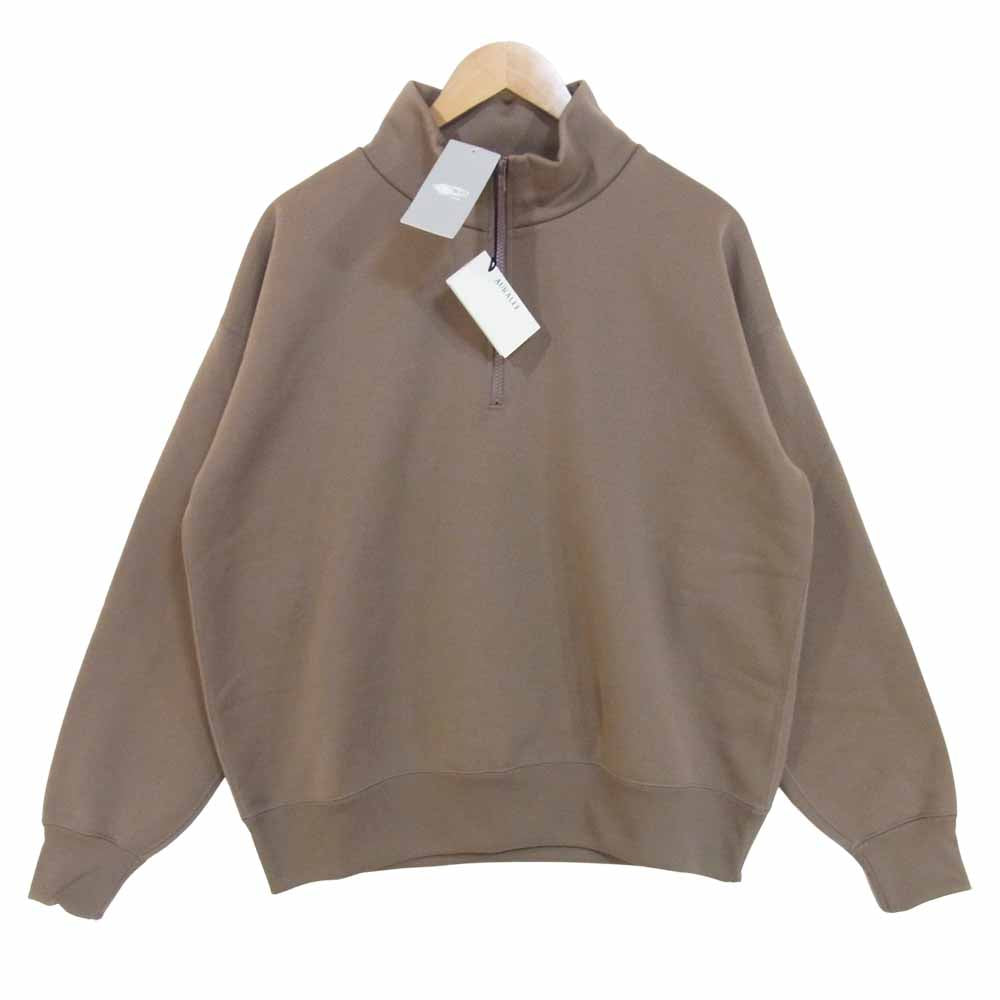 AURALEE オーラリー A9AP02PU BAGGY POLYESTER SWEAT HALF ZIP ハーフ