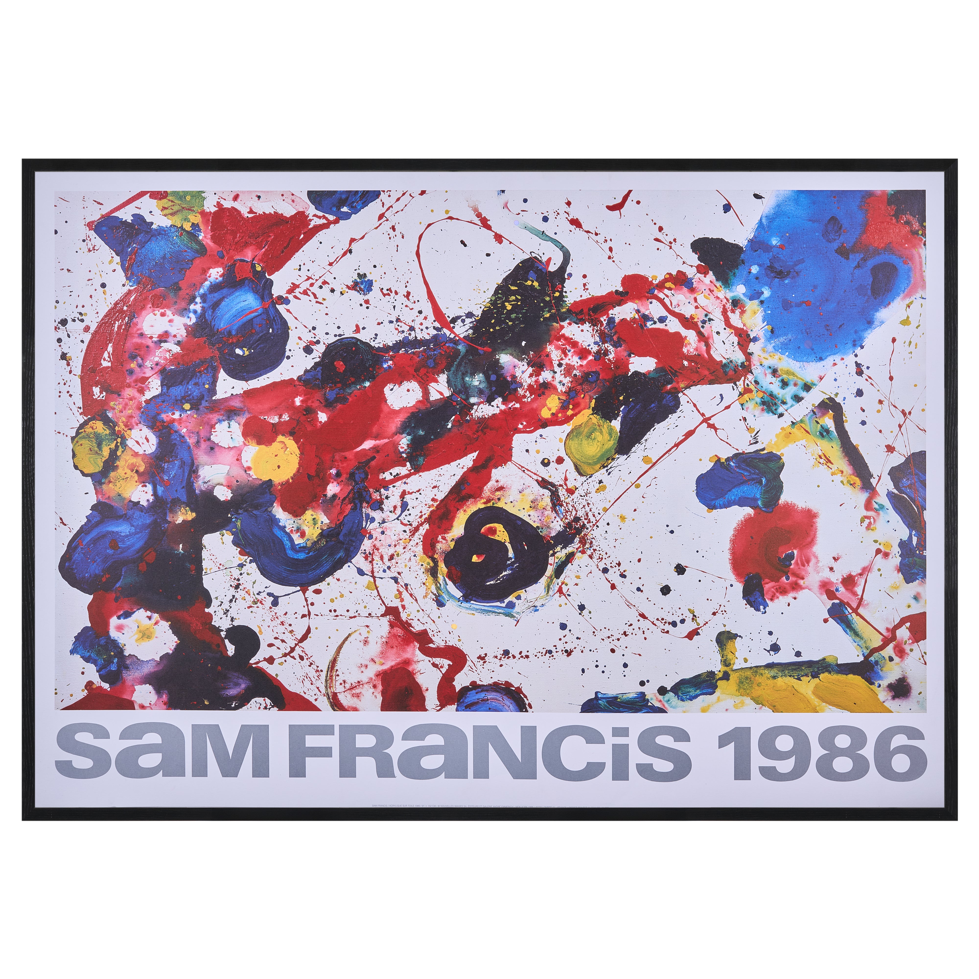 限定10枚】acrylique sur toile 1988 / サム・フランシス | POP ART