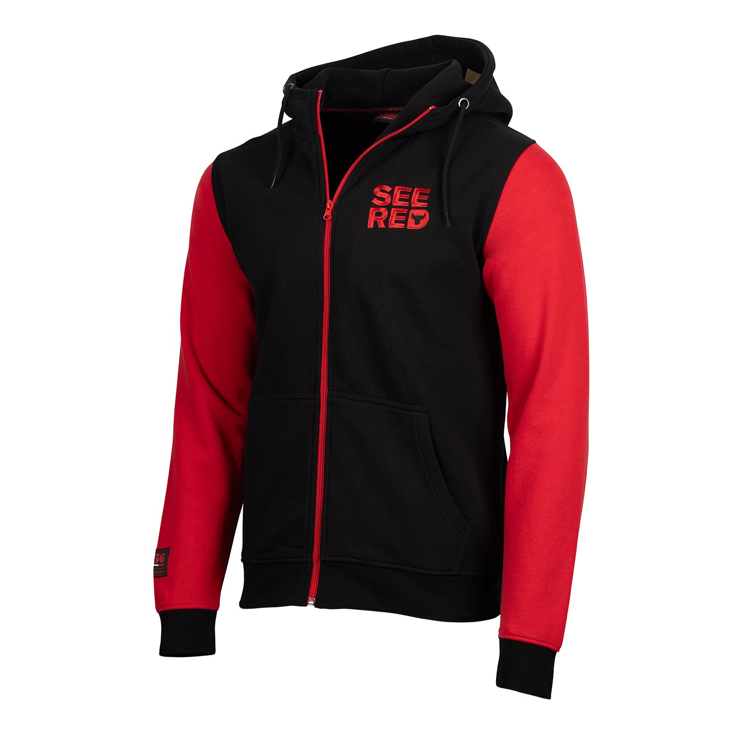 Chicago Bulls 1966 See Red Contrast Sleeve Sweatshirt – Official