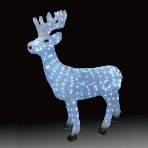 アクリル スタンドトナカイ L3D111/3Dモチーフ イルミネーション/白色