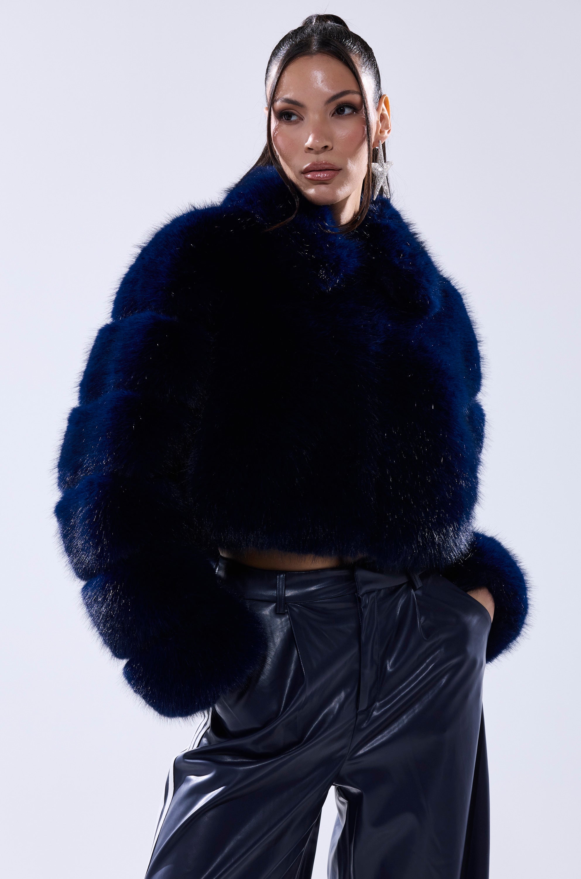 KEIKO FAUX FUR COAT – AKIRA