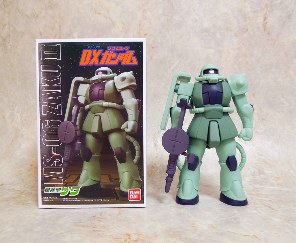 DXソフビスーツガンダム「量産型ザク」をいただきました。 – UC