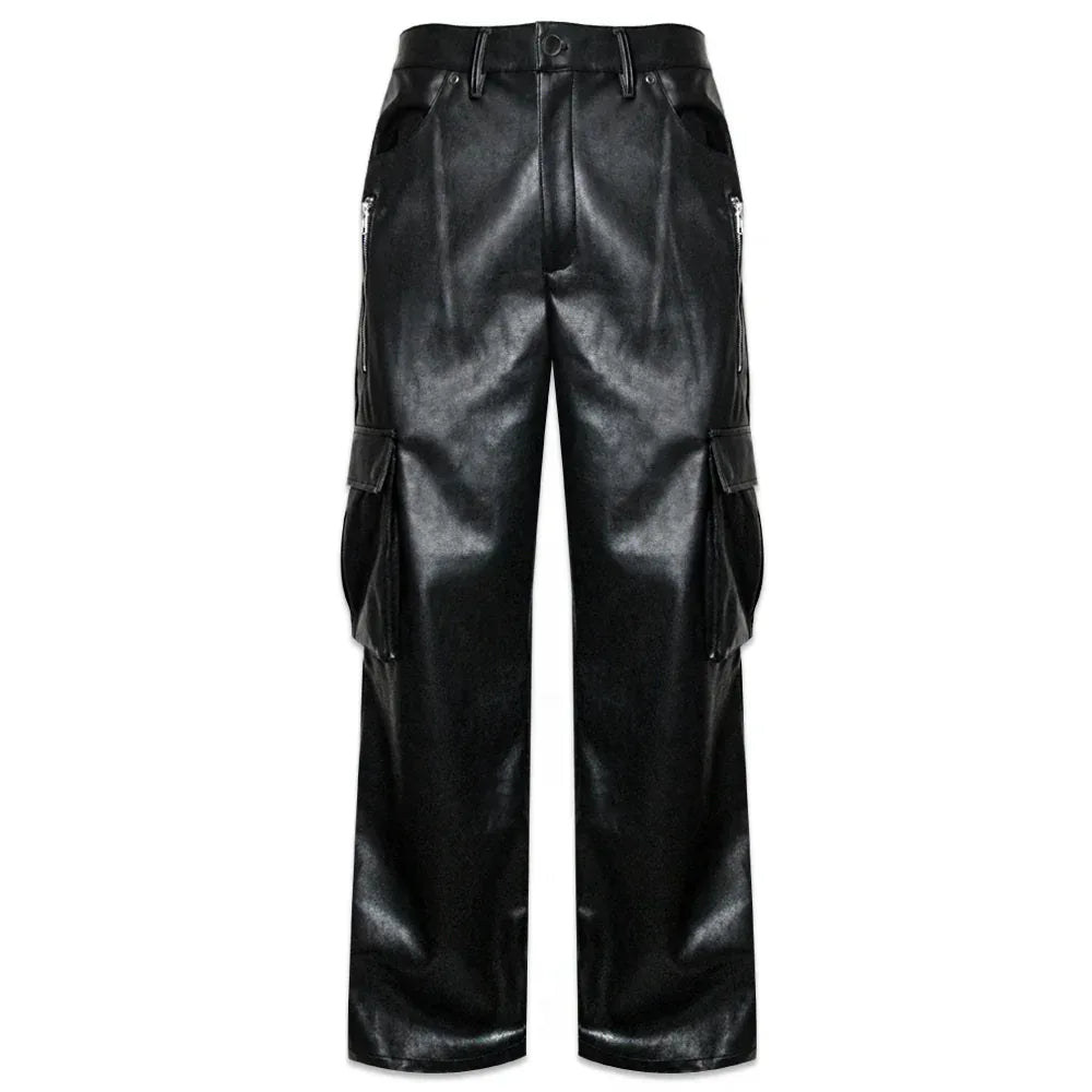 LAST NEST(ラストネスト)商品ページ - Baggy Leather Cargo Pants
