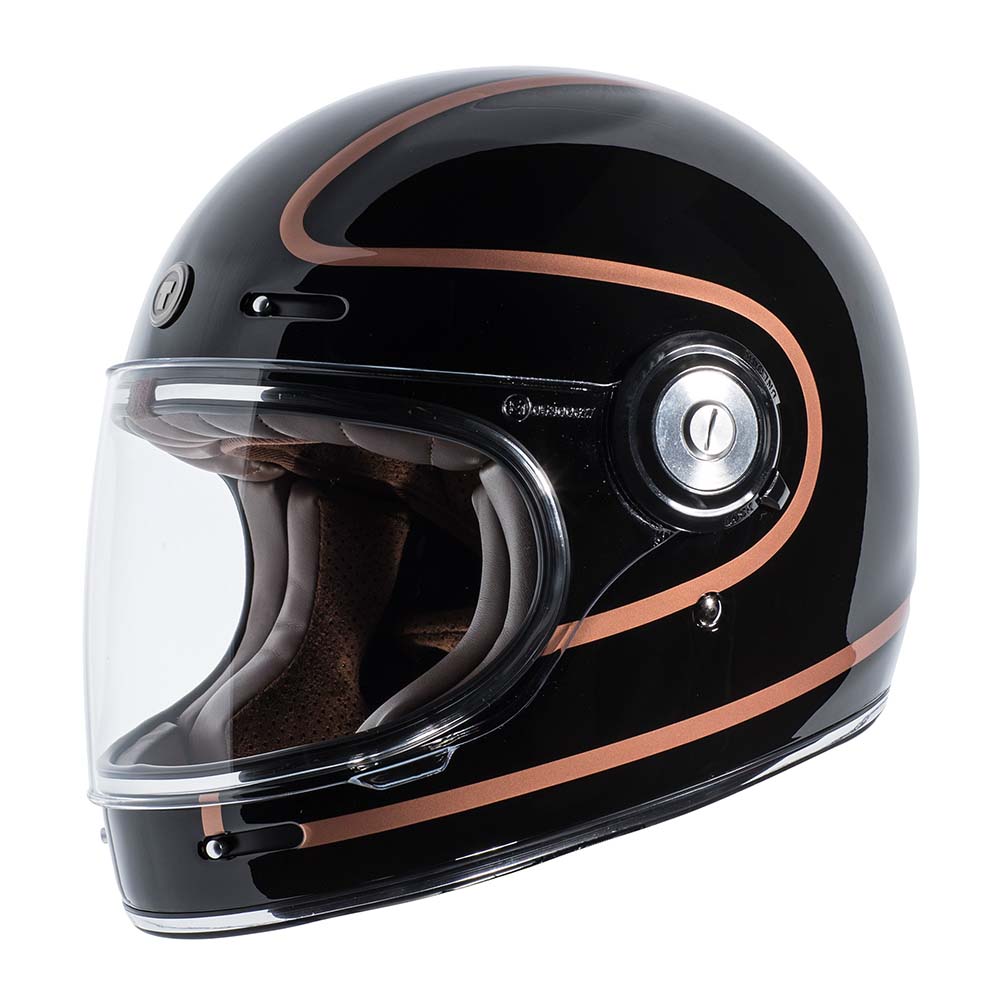 Torc Helmets Newport Copper Pin - Retro Full Face Motorcycle