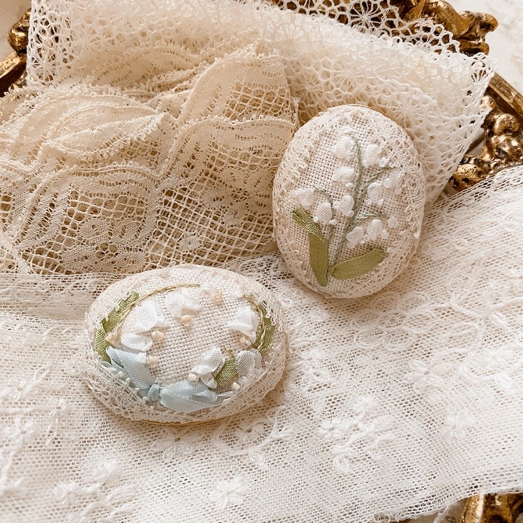 サロン・ド・ルゼ】フランスから届いたリボン刺繍とカルトナージュ