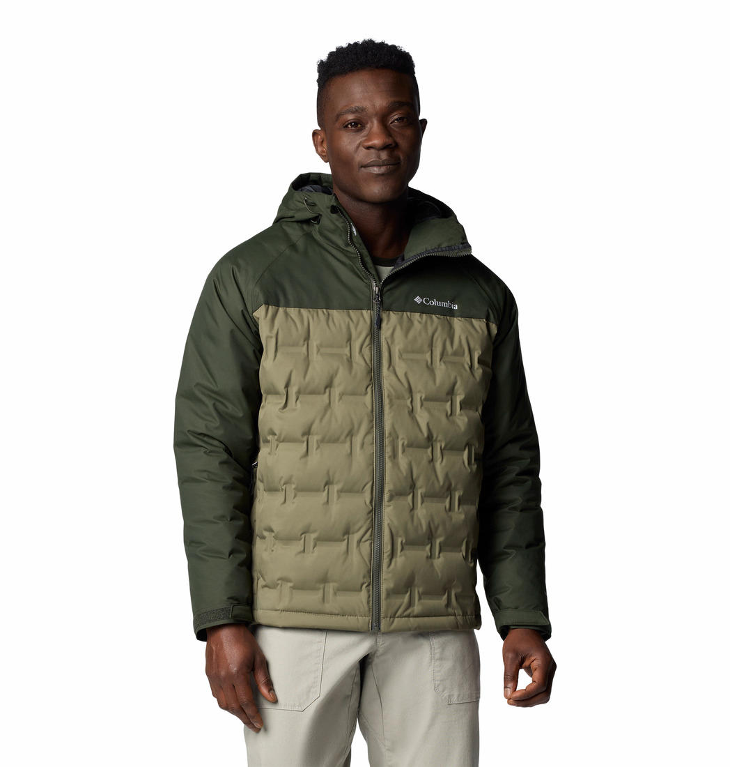 Columbia Men Green Grand Trek III Down Hooded Jacket – Adventuras