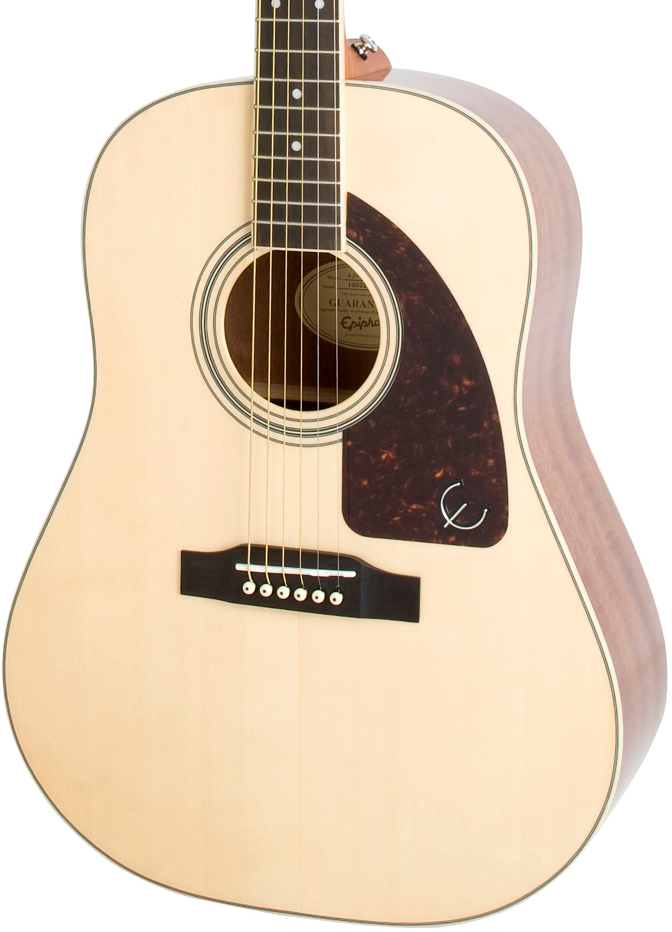 Epiphone AJ-220S Solid Top Acoustic Guitar, Natural – Alto Music