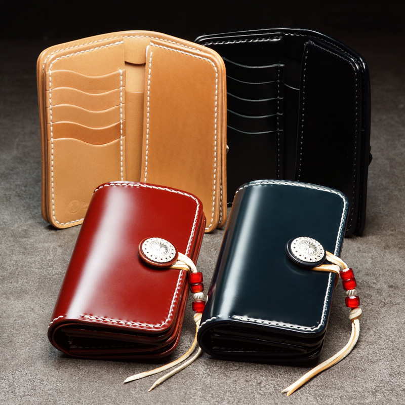 革財布・革製品のビーズ屋｜コードバン（馬革）ミドルウォレット 商品一覧