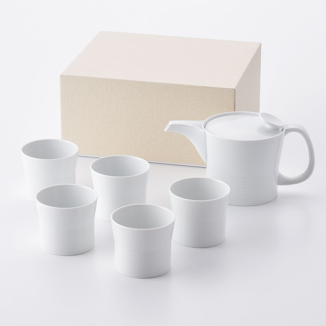 ギフト】ミストホワイト ティーセットB | 白山陶器直営オンラインストア