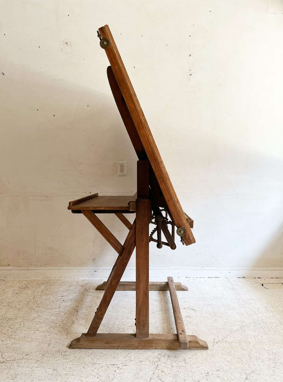 フランスアンティークドラフティングテーブル製図板( FA- ot 009)<span