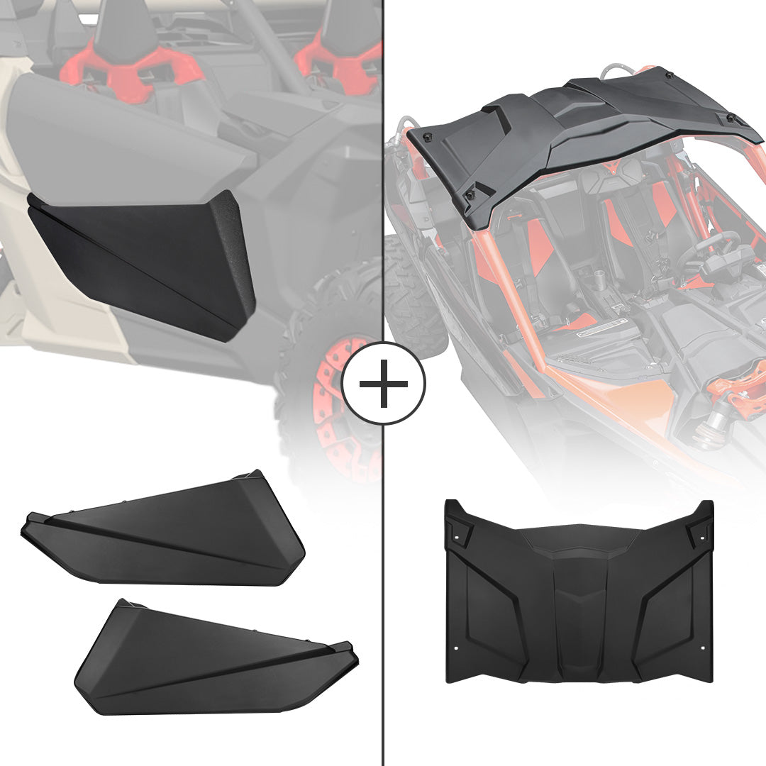 Front Lower Door Inserts & Roof For Can-Am Maverick X3 – Kemimoto