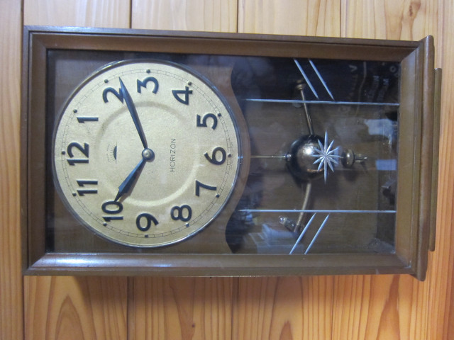 HORIZON - 電池式振子時計・昭和30年頃