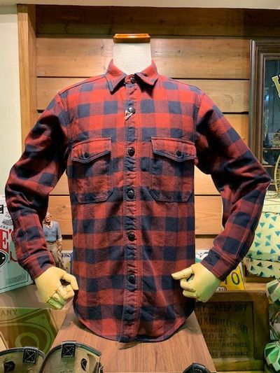 フリーホイーラーズ/FREEWHEELERS ネルシャツ #1933005 SKID ROW [RED