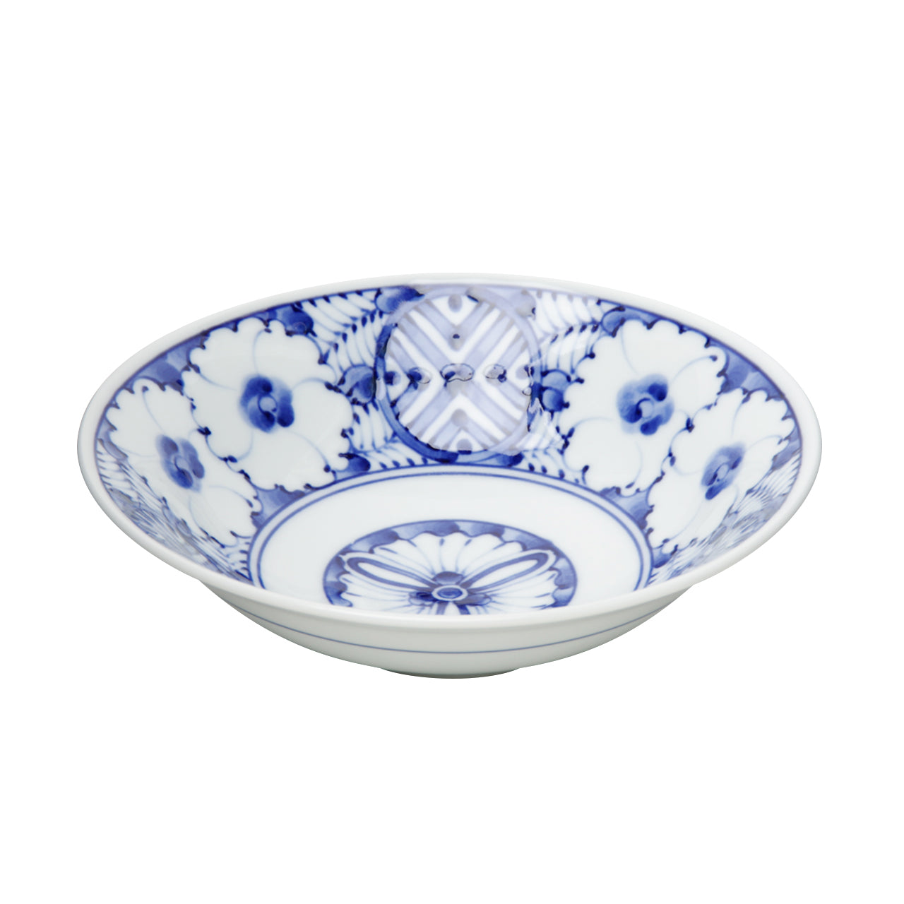 波佐見焼 染付 花丸文 中鉢 15.5cm 高山陶器の通販｜Studio1156