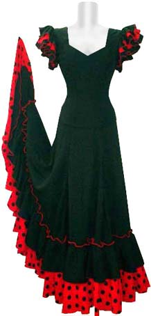 フラメンコ衣装ロゼ花子のオーダーメード・無地ワンピース＆ツーピース