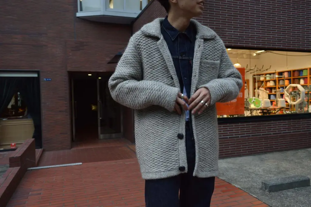 FRANK LEDER – SHEEP WOOL HAND KNIT – - 1LDK AOYAMA