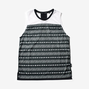 MMA Racing Sleeve-less version. Mitsuka BLACK DOT BORDER - 三津家