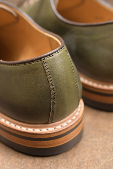 MOTO/PLAIN TOE OXFORD SHOES(グリーン) - T-bird