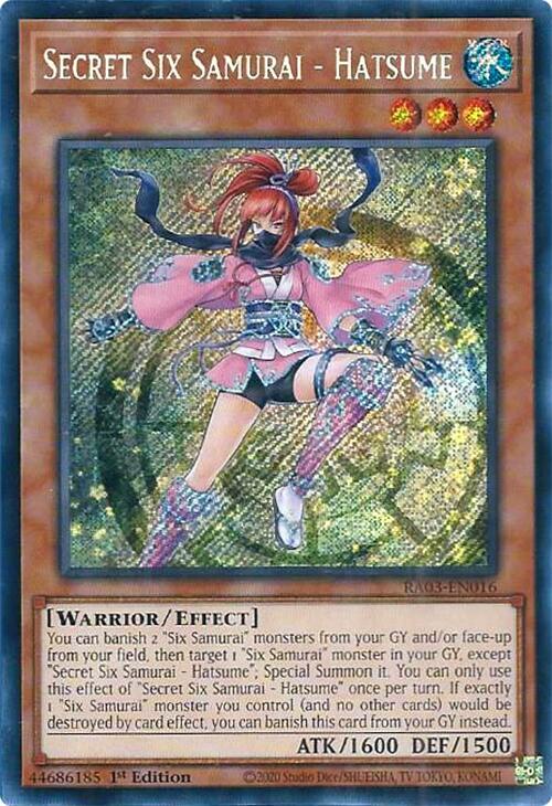 Secret Six Samurai - Hatsume (Secret Rare) - Quarter Century