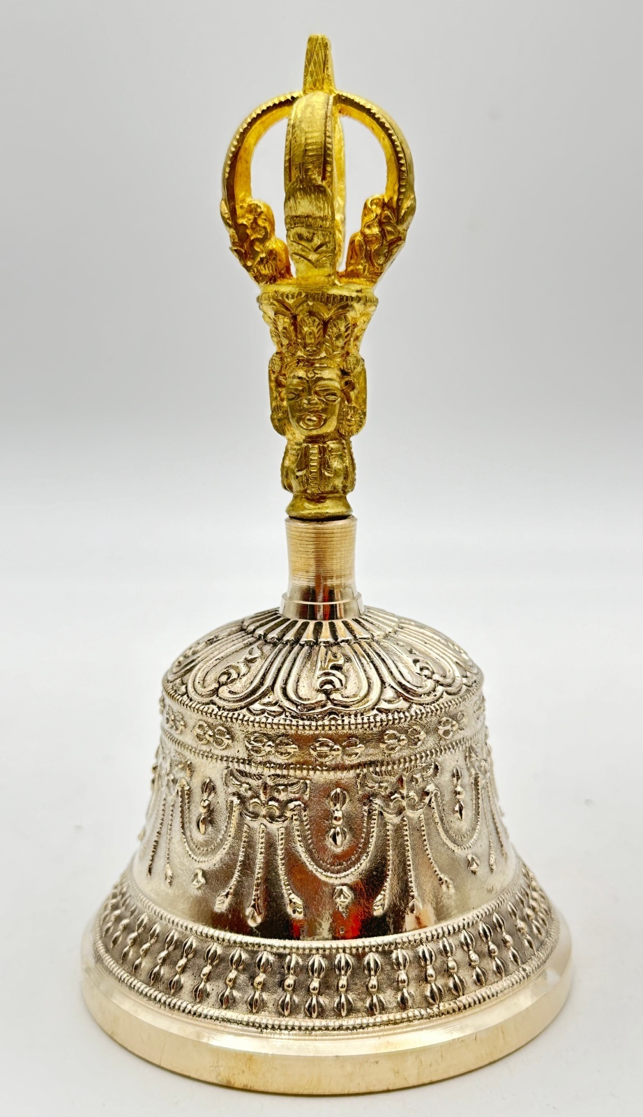 ◇チベット密教法具セット◇金剛盤&独鈷杵&三鈷杵&五鈷杵&金剛鈴