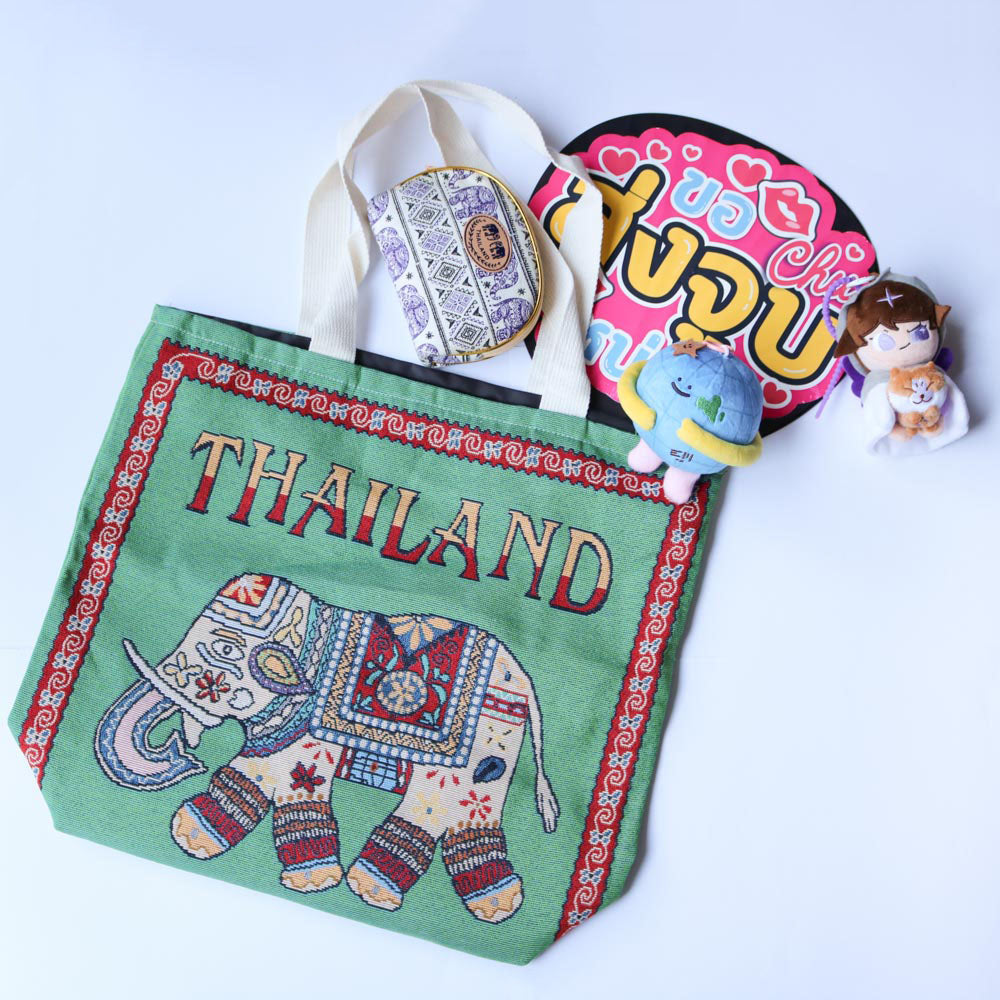 アウトレット】THAILAND 象トートバッグ大 エコバッグ – タイ雑貨専門