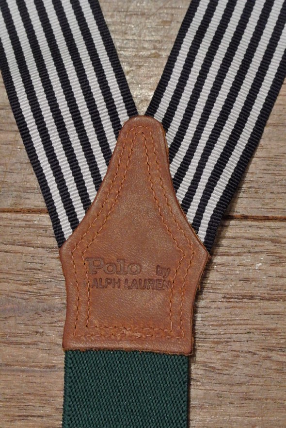 ポロラルフローレン ストライプ サスペンダー サスペンダーボタン付き