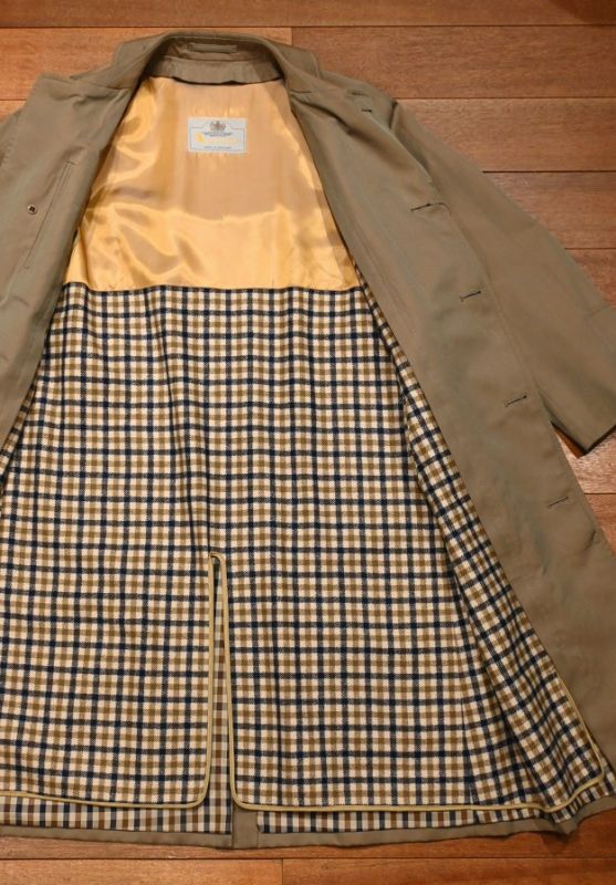 USED Aquascutum アクアスキュータム Aqua5 バルマカーン ステンカラー