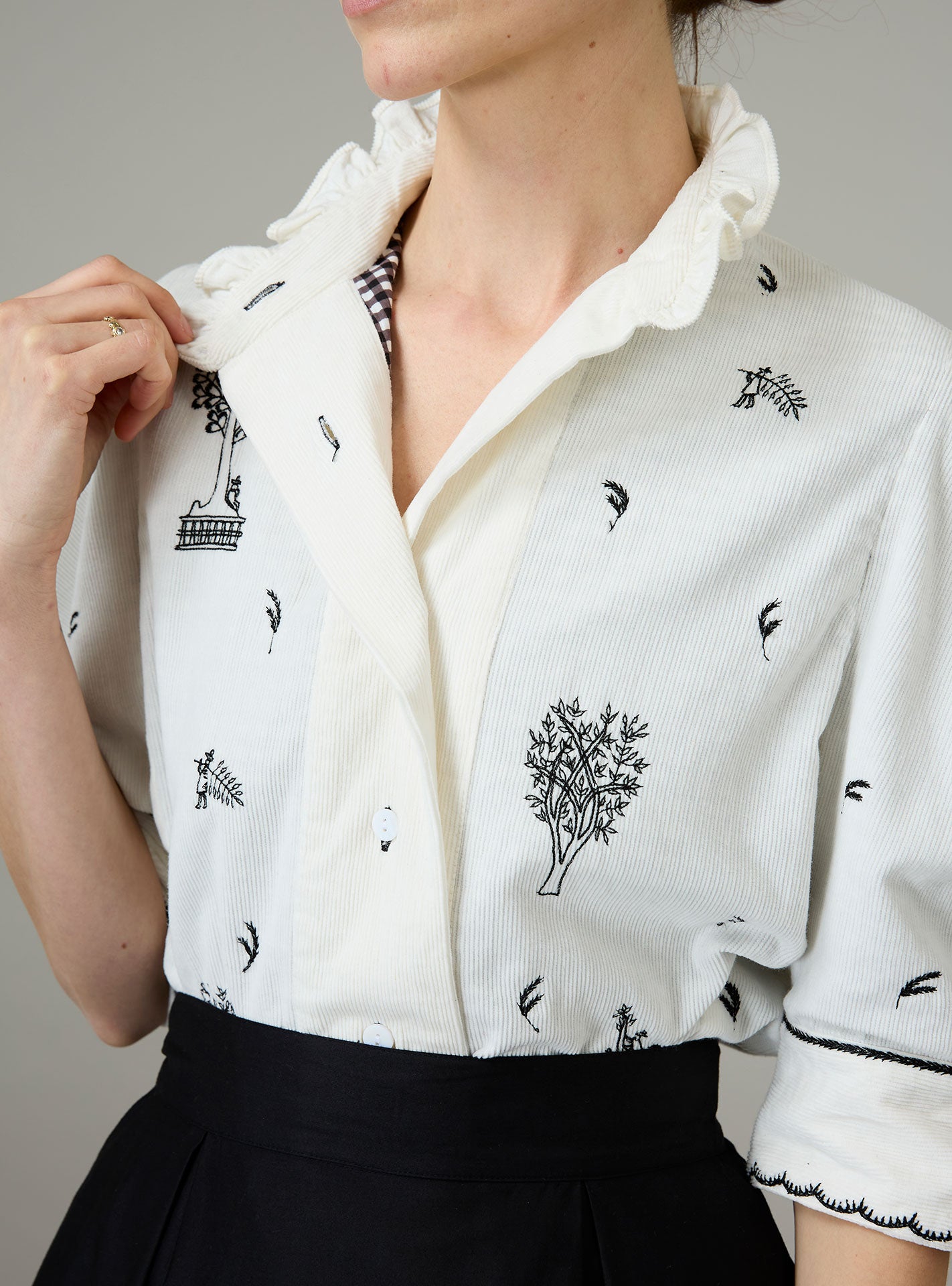 Vita Blouse - Pavilion Embroidery - Off White – Thierry Colson