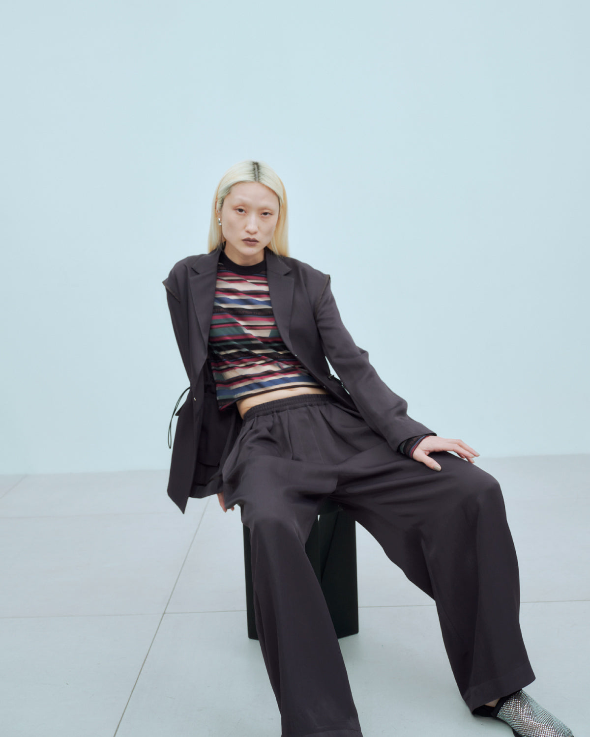 SHEER LOGO BORDER TOPS | TOPS | STORE | THINGS THAT MATTER ONLINE