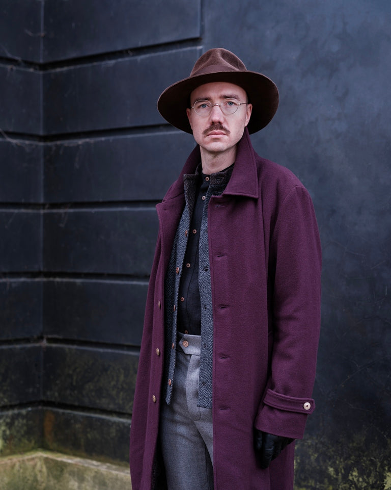 frank leder / フランクリーダー】BURGUNDY WOOL COAT / Burgundy – TOKIS