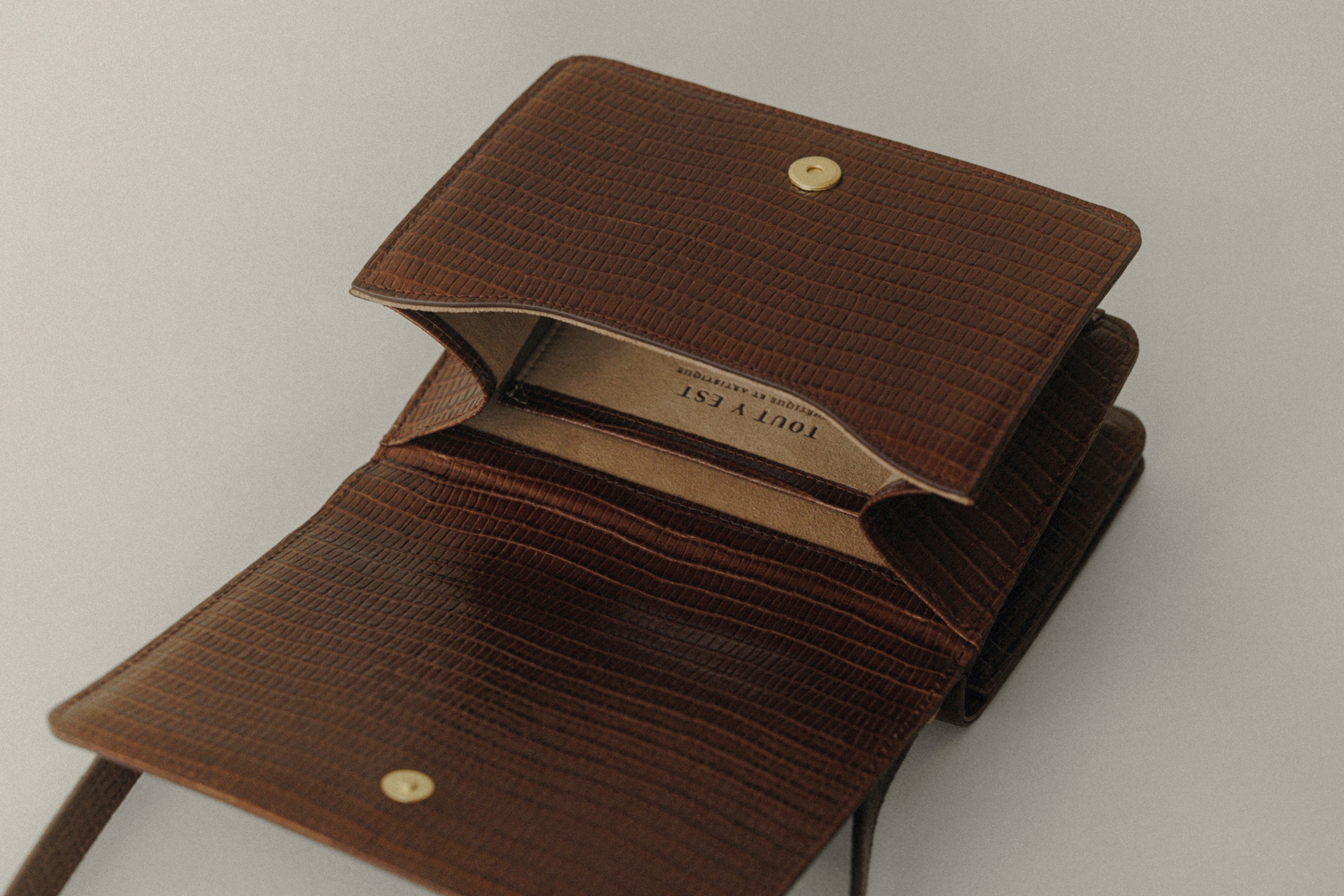 SAC PAUMELLE MINI LIZARD CHOCOLATE – TOUT Y EST JP