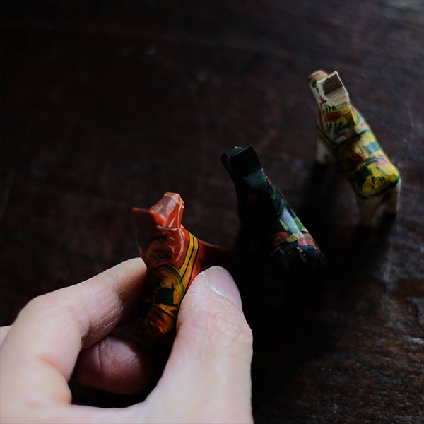 Akta Dalahemslojd ダーラナホース ミニチュア3点セット – zakka store