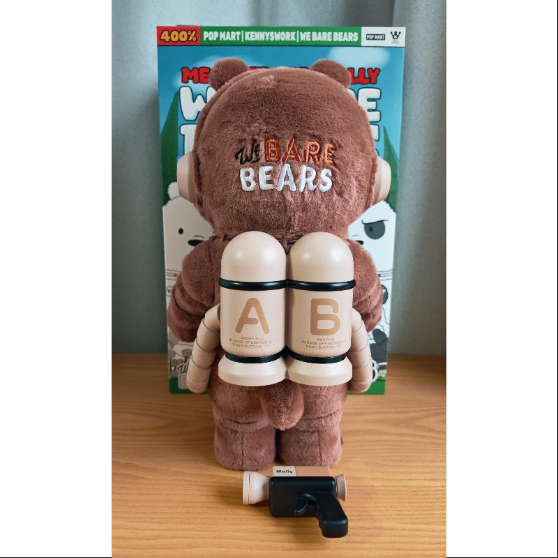 MEGA SPACE MOLLY 400% We Bare Bears Grizz 2025 Limited Edition